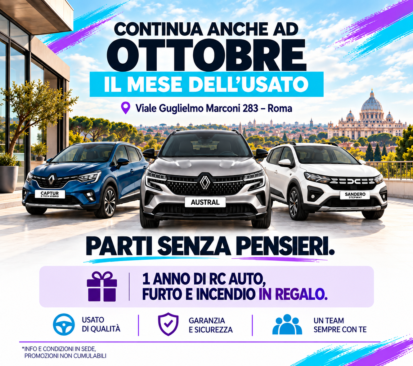 Promozione Auto D’Ottobre A Roma